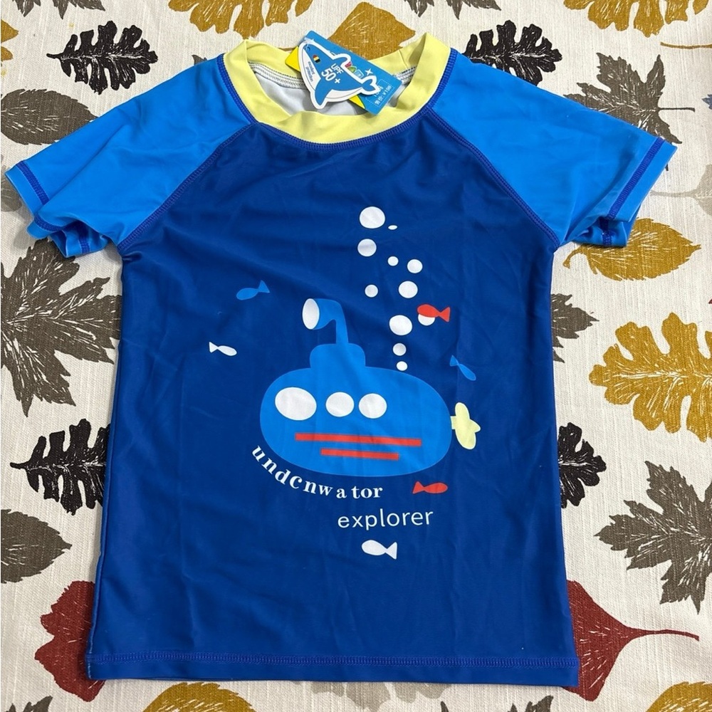 Blue Underwater Explorer Kids Tee